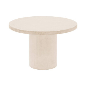 Goossens Salontafel Stone rond, beton beige, urban industrieel, 50 x 31 x 50 cm