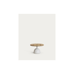 Kave Home Kave Home Salontafel Saura rond, hout bruin,, 55 x 35 x 55 cm