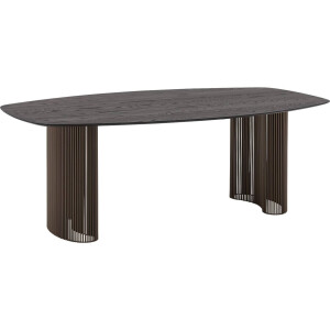 Goossens Excellent Eettafel Uniek, Semi ovaal 240 x 120 cm