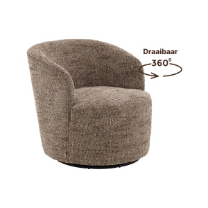 Goossens Draaifauteuil Milk, Draaifauteuil