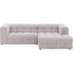 Goossens Bank Dean beige, stof, 2-zits,