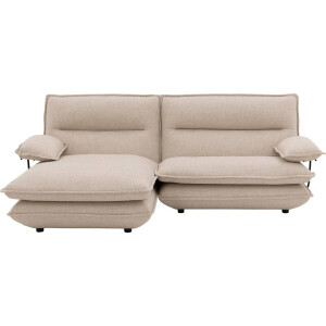 Goossens Bank Alegro beige, stof, 1,5-zits,