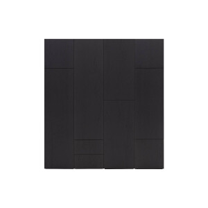 Goossens Kast Systeem Malaga Online, Opstelling compleet 4 elementen 200 cm b start met module 2 inclusief ladeblok en extra legplank