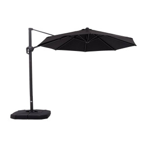 Goossens Parasol Svea, Zweefparasol 3x3 meter met voet
