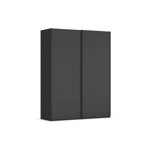 Goossens Excellent Kledingkast Finca Mat Glas, Slaapkamerkast 200 cm breed, 236 cm hoog, 2x 4 paneel glas schuifdeuren