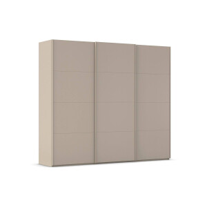 Goossens Excellent Kledingkast Finca Mat Glas, Slaapkamerkast 300 cm breed, 236 cm hoog, 3x 4 paneel glas schuifdeuren