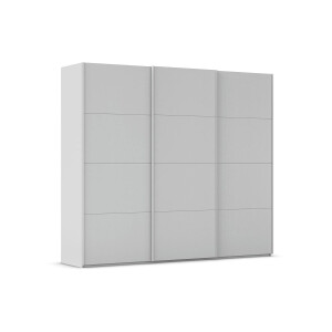 Goossens Excellent Kledingkast Finca Mat Glas, Slaapkamerkast 270 cm breed, 236 cm hoog, 3x 4 paneel glas schuifdeuren
