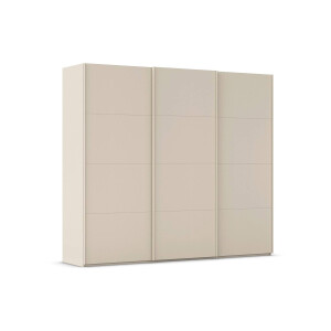 Goossens Excellent Kledingkast Finca Mat Glas, Slaapkamerkast 300 cm breed, 236 cm hoog, 3x 4 paneel glas schuifdeuren