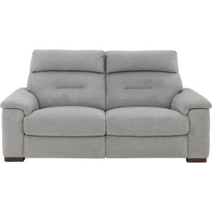 Goossens Bank Boris grijs, stof, 2-zits,