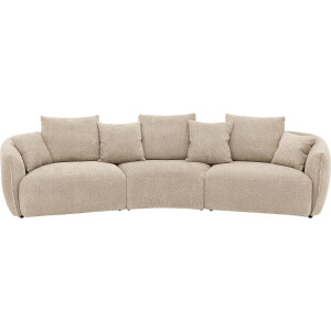 Goossens Bank Fay bruin, stof, 1,5-zits, stijlvol landelijk