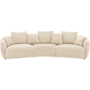 Goossens Bank Fay bruin, stof, 1,5-zits, stijlvol landelijk