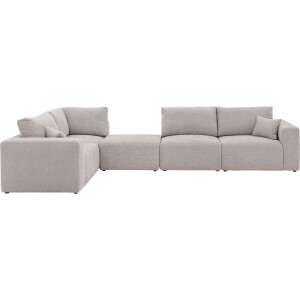 Goossens Bank Mika grijs, stof,