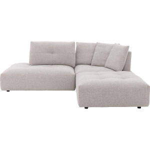 Goossens Excellent Bank Kenz Met Elektrisch Verstelbare Rug lichtgrijs, stof, modern design