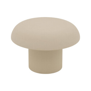 Goossens Salontafel Mushroom rond, leefbeton beige, urban industrieel, 60 x 40 x 60 cm