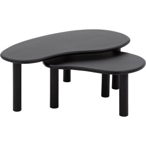 Goossens Salontafel Elan organisch, hout mango zwart,, 110 x 39 x 60 cm