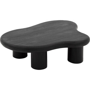 Goossens Salontafel Savi organisch, hout mango zwart,, 120 x 30 x 88 cm