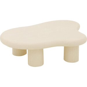 Goossens Salontafel Savi organisch, hout mango wit,, 120 x 30 x 88 cm