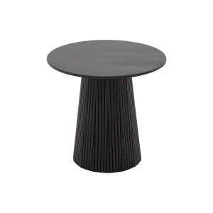 Goossens Salontafel Zaro rond, hout mango zwart,, 50 x 46 x 50 cm