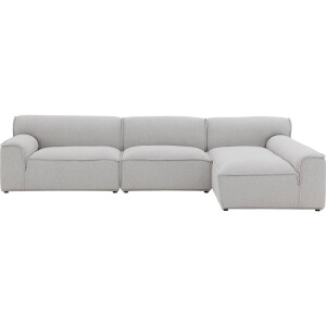 Goossens Excellent Elementenbank Sens bruin, stof, 1,5-zits, urban industrieel