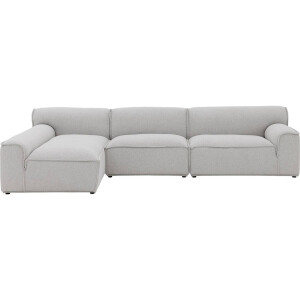 Goossens Excellent Elementenbank Sens bruin, stof, 1,5-zits, urban industrieel