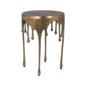 Richmond Bijzettafel 'Carly' 43cm, kleur Brushed Gold