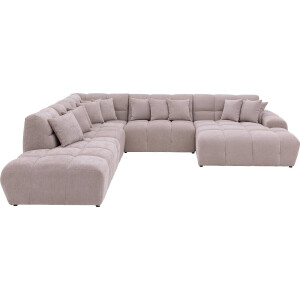 Goossens Excellent Bank Kubus beige, stof, 1,5-zits, modern design