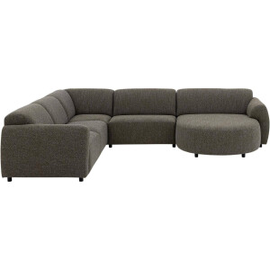 Goossens Bank Benk groen, stof, 2,5-zits,