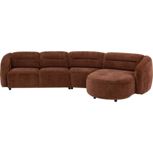 Goossens Bank Zitra bruin, stof, 2,5-zits,