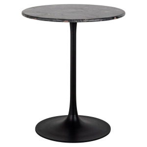 Richmond Ronde Bistrotafel 'Carlten' Marmer, 65cm, kleur Zwart