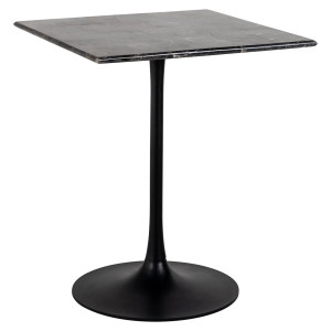 Richmond Bistrotafel 'Carlten' Marmer, 65 x 65cm, kleur Zwart