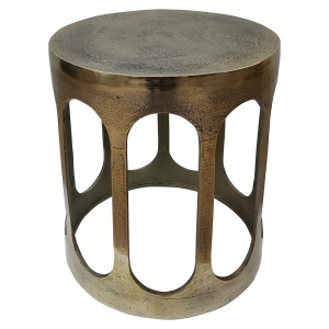 Richmond Ronde Bijzettafel 'Du Pont' 45cm, kleur Brushed Gold