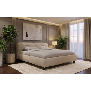 Goossens Gestoffeerd Bedframe Taranto, 140 x 200 cm