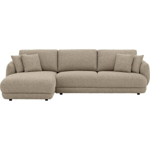 Goossens Bank Premiere beige, stof, 3-zits,