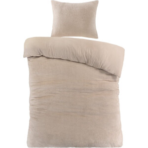 Papillon Dorit - Dekbedovertrek - Eenpersoons - 140x200/220 cm - Zand