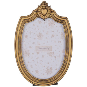 Clayre & Eef Fotolijst 13x18 cm Goudkleurig Kunststof