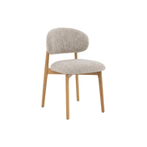 Goossens Stoel Bessy beige stof leuning,