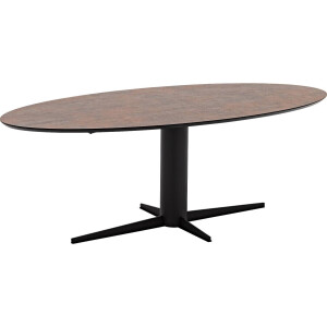 Goossens Eettafel Suzy, Ovaal 220 x 110 cm
