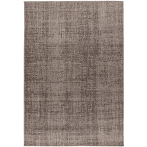 Padiro laagpolig vloerkleed 60 x 110 cm - taupe - geschikt voor vloerverwarming - voor binnen en buiten - van polypropyleen