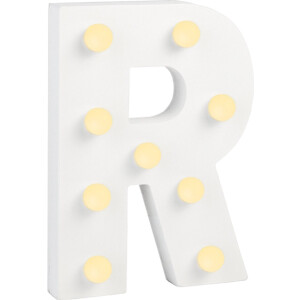 Verlichting | LED Letter | Letter R | Afmeting: 16x11cm