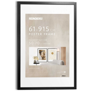 Wissellijst hout Poster 61x91,5 of 50x70 Zwart Hout - REINDERS