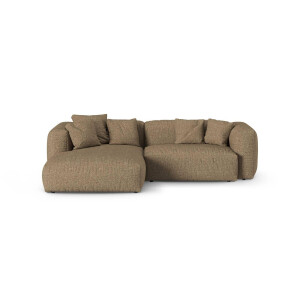 Modulaire hoekbank Martina links bouclé | Micadoni Home