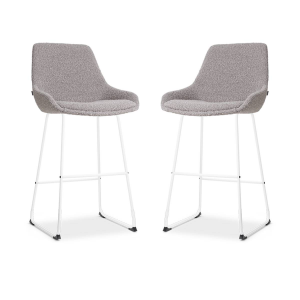 Set van 2 barstoelen Nino-Isa bouclé | Nolon