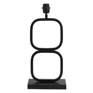 Light & Living Tafellamp 'Lutika' 46cm, kleur Mat Zwart (excl. kap)