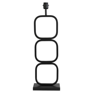 Light & Living Tafellamp 'Lutika' 69cm, kleur Mat Zwart (excl. kap)