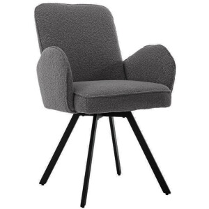 Tower Living - Livo draaibare armstoel - antraciet