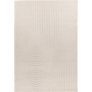 Flycarpets Justina Modern Japandi Stijl Voor Binnen & Buiten Vloerkleed - Creme - 200x290 cm