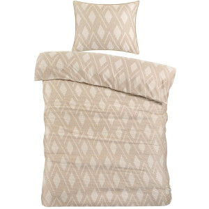Papillon Jip Dekbedovertrek - Eenpersoons - 140x200/220 cm - Beige