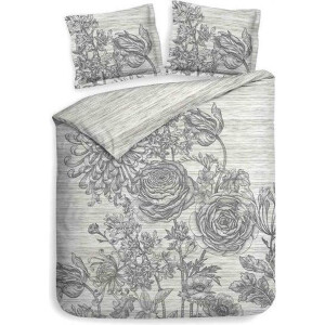 Heckett & Lane Dimont - Dekbedovertrek - Lits-jumeaux - 240x200/220 cm - Lining Grey