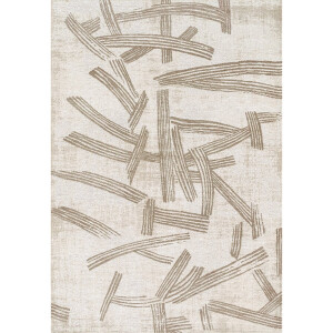 Wasbaar Binnen & Buiten Vloerkleed - 235 x 340 cm - Louis De Poortere Kanji Dune - Laagpolig Tapijt - Gerecycled PET - Made in Belgium - Circulair