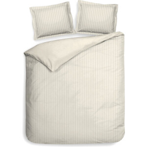 Heckettlane Banda Dekbedovertrek - Tweepersoons - Katoensatijn - 200x200-220cm - Off-White